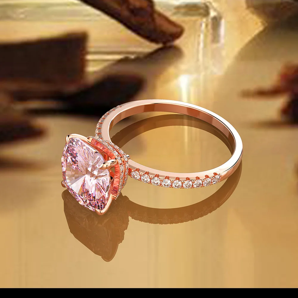 100% 925 Sterling Silver 5CT 10MM Pink Sapphire Gemstone Wedding Engagement Ring 18K Rose Gold Plated Fine Jewelry Gift
100% 925 Sterling Silver 5CT 10MM Pink Sapphire Gemstone Wedding Engagement Ring 18K Rose Gold Plated Fine Jewelry Gift