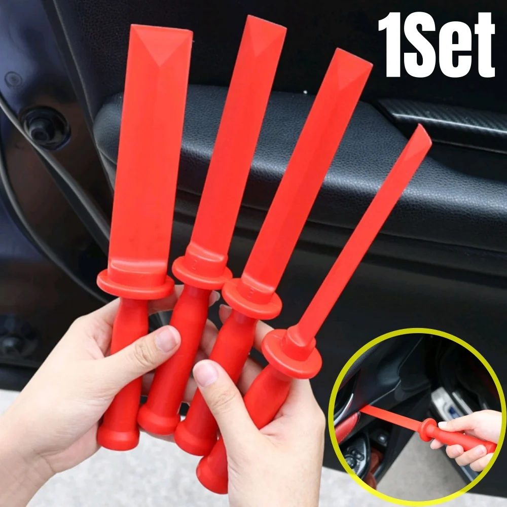 4PCS Portable Red Car Trim Removal Tool Kit Car Door Panel Removal Tool Dynamic Balance Auto Panel Door Audio Removal Tool
4PCS Portable Red Car Trim Removal Tool Kit Car Door Panel Removal Tool Dynamic Balance Auto Panel Door Audio Removal Tool