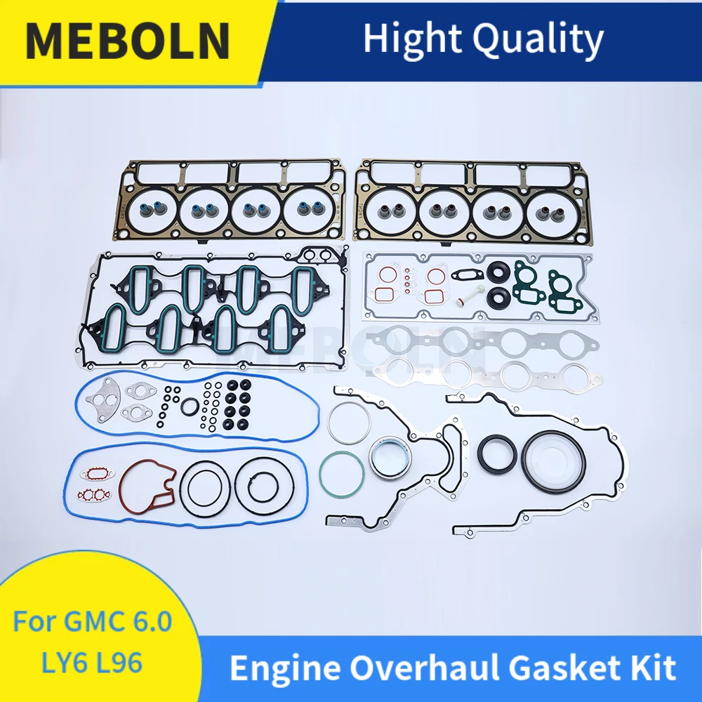 Engine Full Cylinder Head Gasket Set For Chevrolet GM GMC Hummer 6.0 LQ4 LY6 L96 Overhaul Repair Gasket Kit Car Accessories
Engine Full Cylinder Head Gasket Set For Chevrolet GM GMC Hummer 6.0 LQ4 LY6 L96 Overhaul Repair Gasket Kit Car Accessories