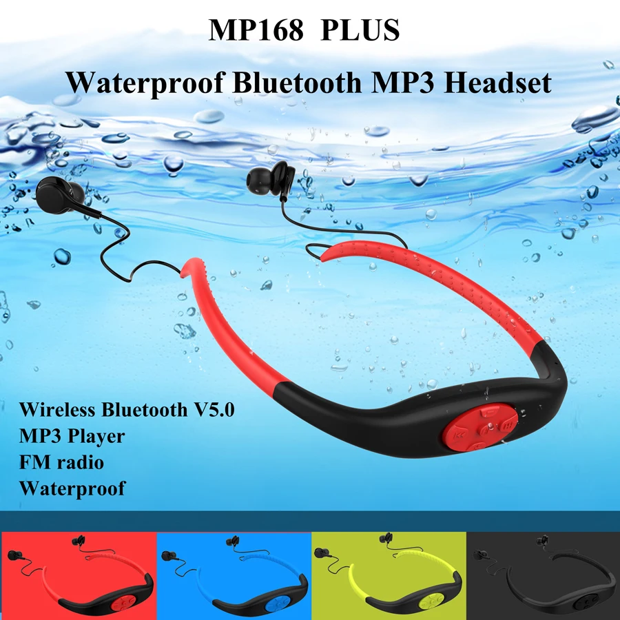 Winait Водонепроницаемый спортивный MP3-плеер для плавания и шеи с FM и Bluetooth
Winait Водонепроницаемый спортивный MP3-плеер для плавания и шеи с FM и Bluetooth