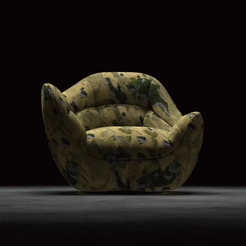 Italian light luxury designer hotel B & B rotatable fabric embroidery sofa
Italian light luxury designer hotel B & B rotatable fabric embroidery sofa