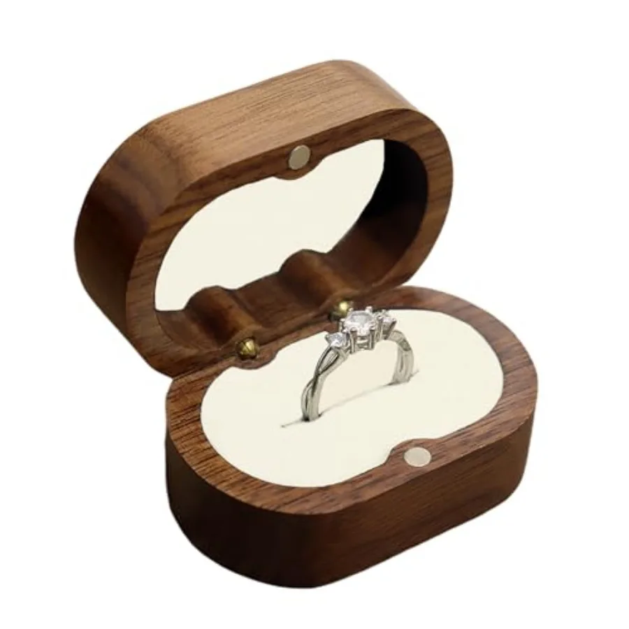 low profile Ring Box solid wood promise proposal ring case bearer box women's small ring gift box single ring holder box engage
low profile Ring Box solid wood promise proposal ring case bearer box women's small ring gift box single ring holder box engage