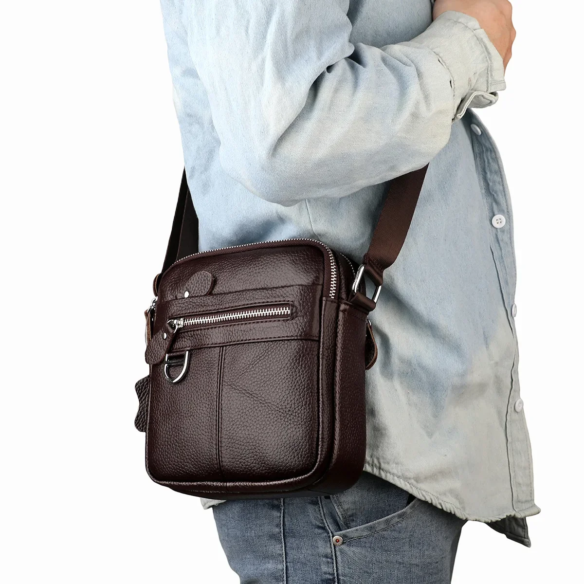 2023 New Casual Men's Shoulder Bags Business Messenger Bag high-Quality Men's Cow Leather Bag's Mini Large Capacity Pocket
2023 New Casual Men's Shoulder Bags Business Messenger Bag high-Quality Men's Cow Leather Bag's Mini Large Capacity Pocket