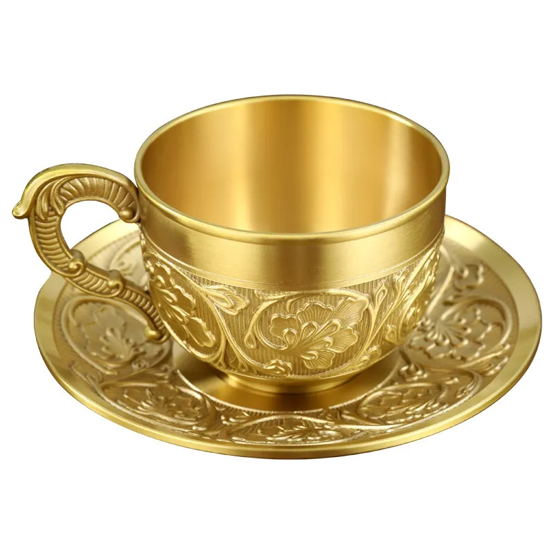 DSA Brass Medieval Coffee Cup Set Couples Afternoon Tea with Handle Water Cup Morning Tea Milk Cup
DSA Brass Medieval Coffee Cup Set Couples Afternoon Tea with Handle Water Cup Morning Tea Milk Cup