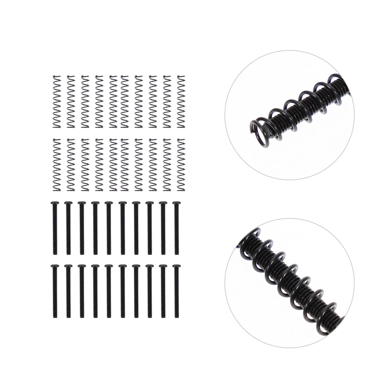 20Pcs Lightweight Iron Guitar Mounting Springs And Pickup Screws For Electric Guitar Parts
20Pcs Lightweight Iron Guitar Mounting Springs And Pickup Screws For Electric Guitar Parts
