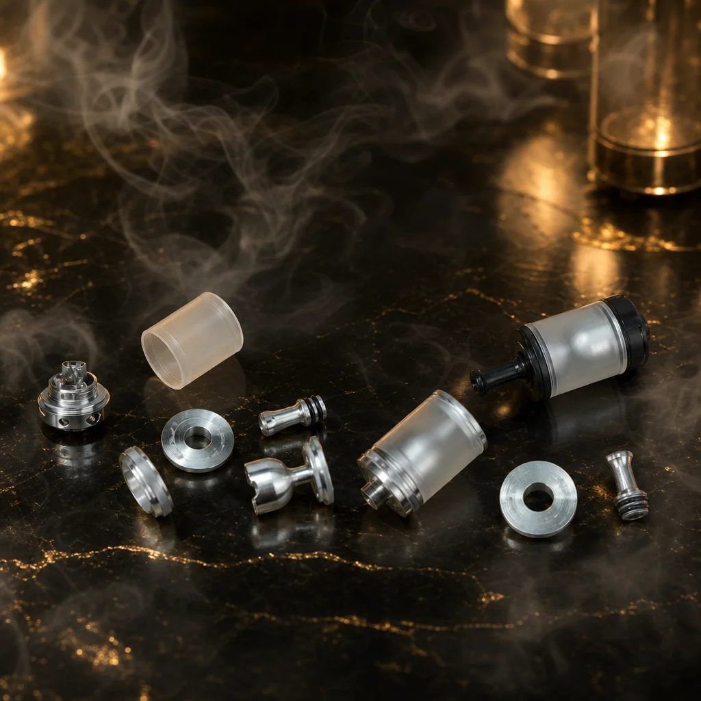 Taifun GTR MTL RTA 23MM Atomizer - 4ML Capacity, 316SS, Top Fill, Single Coil Rebuildable Vape Tank for E-Cigarettes
Taifun GTR MTL RTA 23MM Atomizer - 4ML Capacity, 316SS, Top Fill, Single Coil Rebuildable Vape Tank for E-Cigarettes