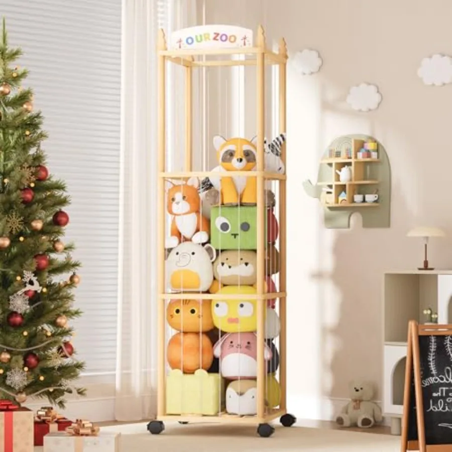 Stuffed Animals Storage with Wheels 54" Rolling Toy Organizer Stuffed Animal Zoo Storage Space Save Plushie Holder Extra Large
Stuffed Animals Storage with Wheels 54" Rolling Toy Organizer Stuffed Animal Zoo Storage Space Save Plushie Holder Extra Large