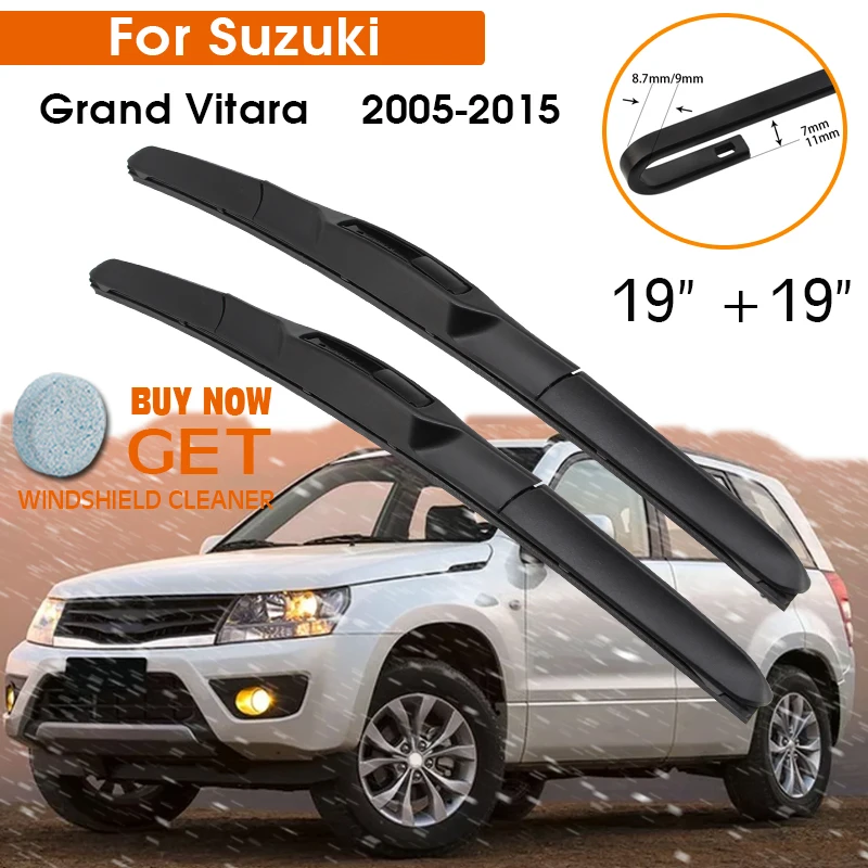 Car Wiper Blade For Suzuki Grand Vitara 2005-2015 Windshield Rubber Silicon Refill Front Window Wiper 19"+19" LHDRHD Accessories
Car Wiper Blade For Suzuki Grand Vitara 2005-2015 Windshield Rubber Silicon Refill Front Window Wiper 19"+19" LHDRHD Accessories