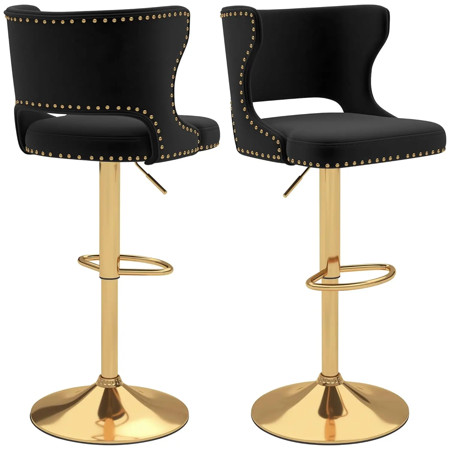 Бархатные регулируемые поворотные барные стулья, 2 шт., полая спинка, высота стойки, подставка для ног, кухонный остров, по индивидуальному заказу
Бархатные регулируемые поворотные барные стулья, 2 шт., полая спинка, высота стойки, подставка для ног, кухонный остров, по индивидуальному заказу