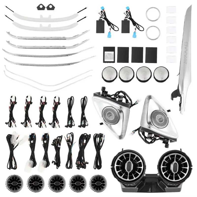 Ambient LED Light Kit for GLC W205 X253 64 Color Screen Control Stainless Steel Mounting Bracket Direct Retrofit
Ambient LED Light Kit for GLC W205 X253 64 Color Screen Control Stainless Steel Mounting Bracket Direct Retrofit