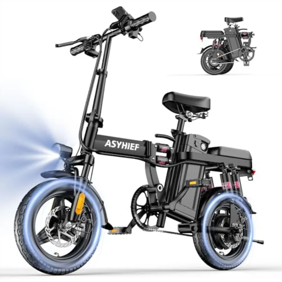 14 Folding Electric Bikes for Adults 1200W Motor 24MPH 48V 10Ah Removable Battery 10 Shock Absorbers Dual Disc Brakes Commuter
14 Folding Electric Bikes for Adults 1200W Motor 24MPH 48V 10Ah Removable Battery 10 Shock Absorbers Dual Disc Brakes Commuter