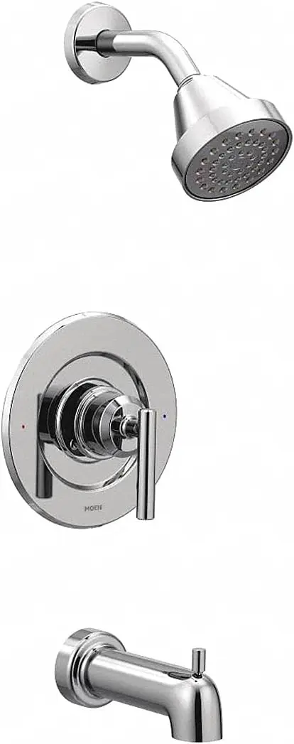 Gibson Chrome Pressure Balancing Eco-Performance Showerhead, Shower Handle, and Tub Spout, Posi-Temp Valve Required, T2903E
Gibson Chrome Pressure Balancing Eco-Performance Showerhead, Shower Handle, and Tub Spout, Posi-Temp Valve Required, T2903E