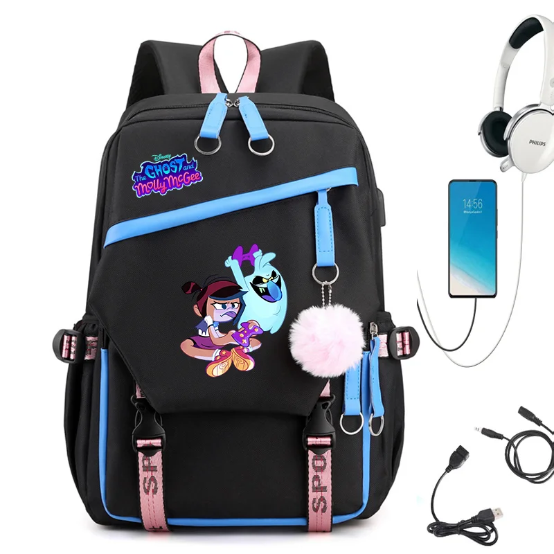 Disney The Ghost And Molly Mcgee Unisex Students School Bag USB Charging Backpack Cartoon Bookbag Laptop Travel Rucksack Bag
Disney The Ghost And Molly Mcgee Unisex Students School Bag USB Charging Backpack Cartoon Bookbag Laptop Travel Rucksack Bag