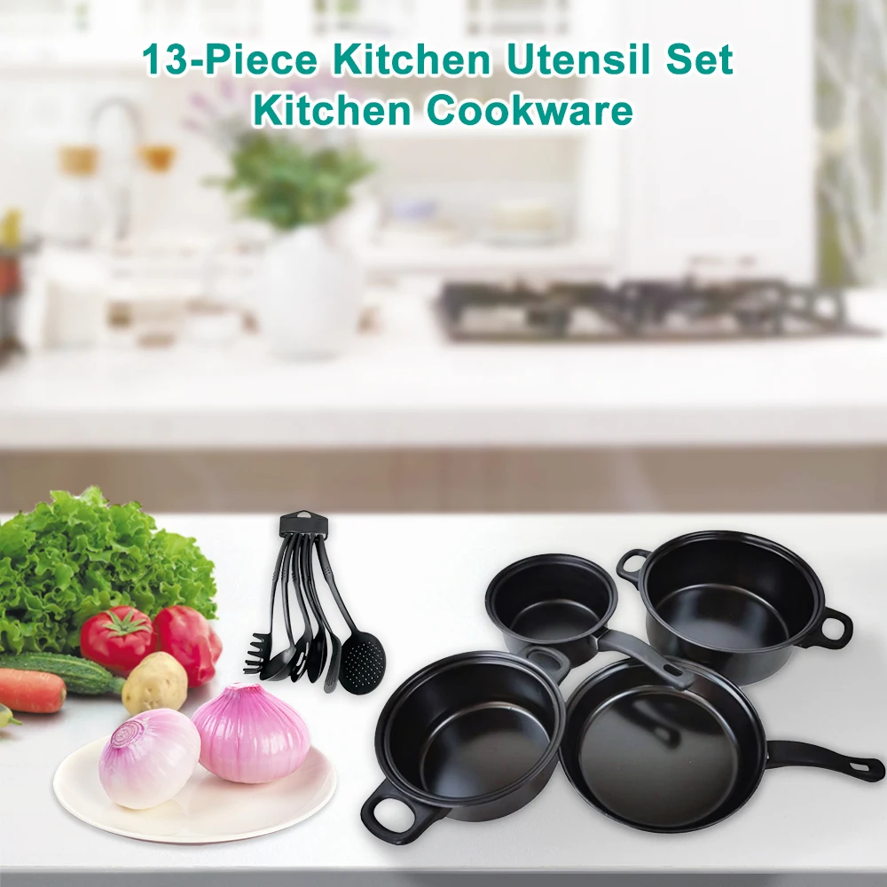 13Pcs/Set Nonstick Cookware Set Medical Stone Coating Ergonomic Handle Cooking Set with Milk Pot Soup Pot Frying Pan Stew Pot
13Pcs/Set Nonstick Cookware Set Medical Stone Coating Ergonomic Handle Cooking Set with Milk Pot Soup Pot Frying Pan Stew Pot