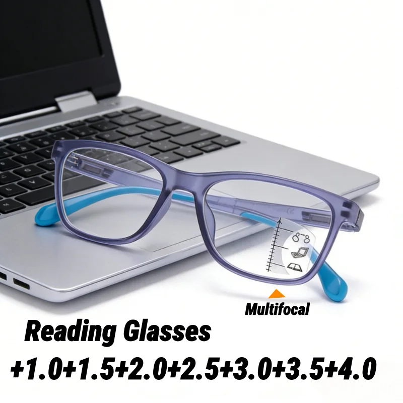 Large Frame Square Progressive Multifocal Presbyopia Glasses High-Quality Men's Business HD Blue Light Blocking Reading Glasses
Large Frame Square Progressive Multifocal Presbyopia Glasses High-Quality Men's Business HD Blue Light Blocking Reading Glasses