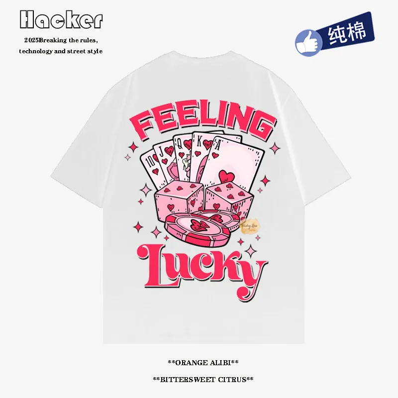 Retro American Trendy Brand Poker Cartoon Print Short-Sleeved Kids T-Shirt 100% Cotton Street Style Casual Top for Men
Retro American Trendy Brand Poker Cartoon Print Short-Sleeved Kids T-Shirt 100% Cotton Street Style Casual Top for Men