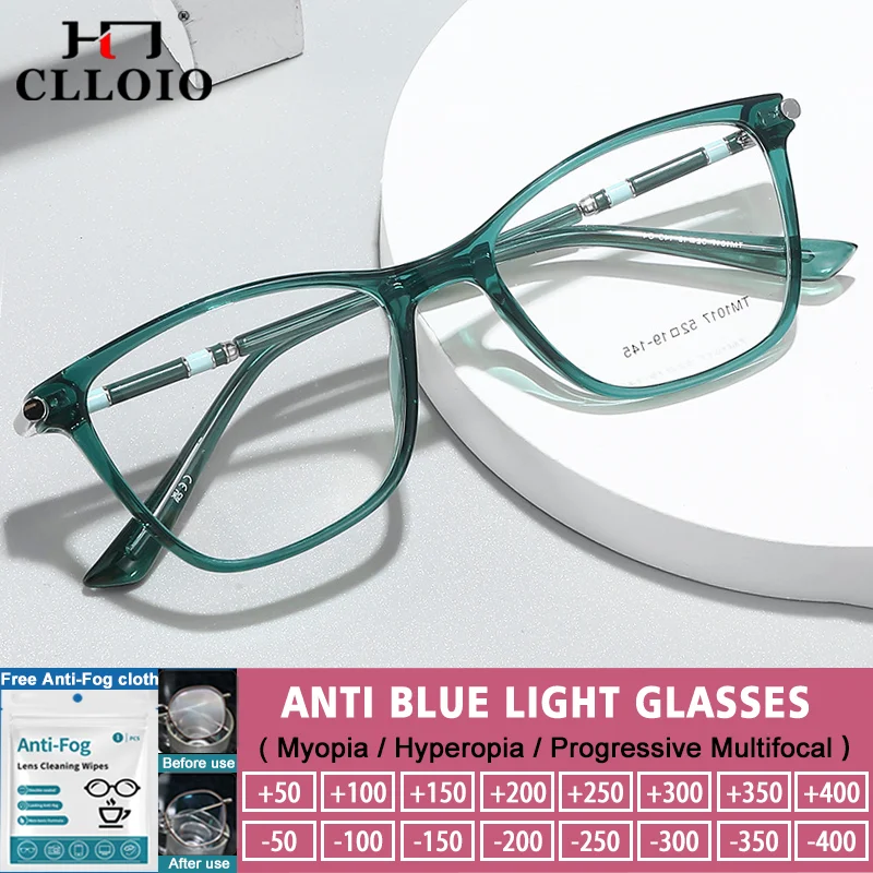 CLLOIO Высококачественные новые очки для чтения с защитой от синего света, женские очки в форме бабочки, для коррекции близорукости и дальнозоркости, оптические очки по рецепту
CLLOIO Высококачественные новые очки для чтения с защитой от синего света, женские очки в форме бабочки, для коррекции близорукости и дальнозоркости, оптические очки по рецепту