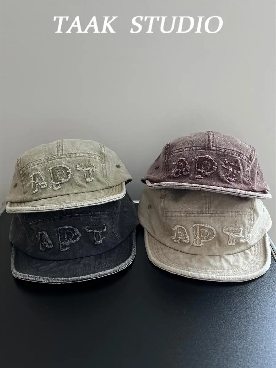 Vintage washed short brim tooling baseball cap children summer short edge cap
Vintage washed short brim tooling baseball cap children summer short edge cap