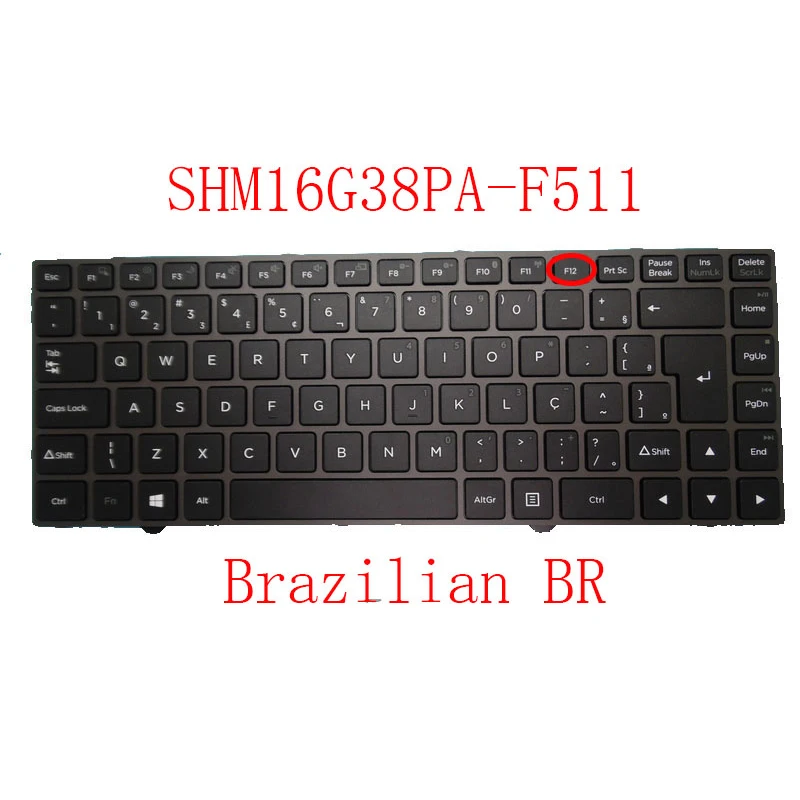 Клавиатура для ноутбука SHM16G38PA-F511 82R-14D250-4217 16G3JF510PAL-D BR Бразильская с серой рамкой Черная
Клавиатура для ноутбука SHM16G38PA-F511 82R-14D250-4217 16G3JF510PAL-D BR Бразильская с серой рамкой Черная