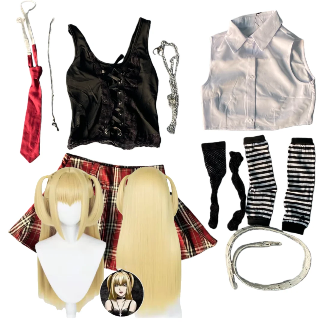 Note Death Misa Amane Cosplay Costume Wig Debut Daily Dress Subculture Necklace y2k GothLoli Uniform
Note Death Misa Amane Cosplay Costume Wig Debut Daily Dress Subculture Necklace y2k GothLoli Uniform