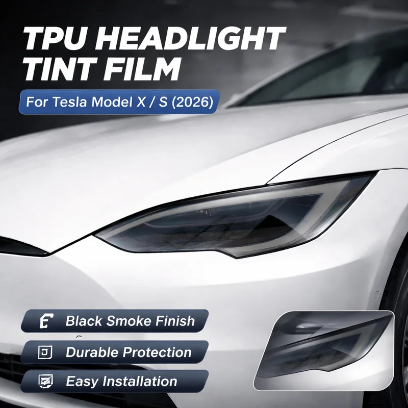 TPU Headlight and Taillight Tint Film Kit for Tesla Model X and Model S (2025) - Black Smoke Finish, Easy Installation
TPU Headlight and Taillight Tint Film Kit for Tesla Model X and Model S (2025) - Black Smoke Finish, Easy Installation
