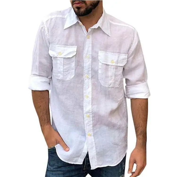 Men's Cotton Linen Material Long Sleeve Shirt Britsh Style Pocket Design Casual Comfortable Breathable Thin Fabric Summer Shirt
Men's Cotton Linen Material Long Sleeve Shirt Britsh Style Pocket Design Casual Comfortable Breathable Thin Fabric Summer Shirt