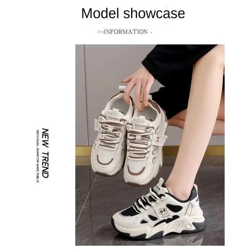 Spring Women unky Dad Sneakers Soft Cushion Platform Casual Shoes Mesh Breathable Running Sports Shoes Student Trendy Footwear
Spring Women unky Dad Sneakers Soft Cushion Platform Casual Shoes Mesh Breathable Running Sports Shoes Student Trendy Footwear