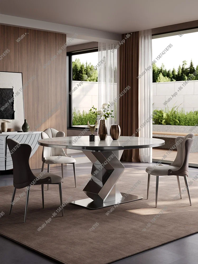 MX Italian Minimalist Household Rock Slab Dining Table Retractable Folding Square Becomes Round Dual-purpose Dining Table
MX Italian Minimalist Household Rock Slab Dining Table Retractable Folding Square Becomes Round Dual-purpose Dining Table