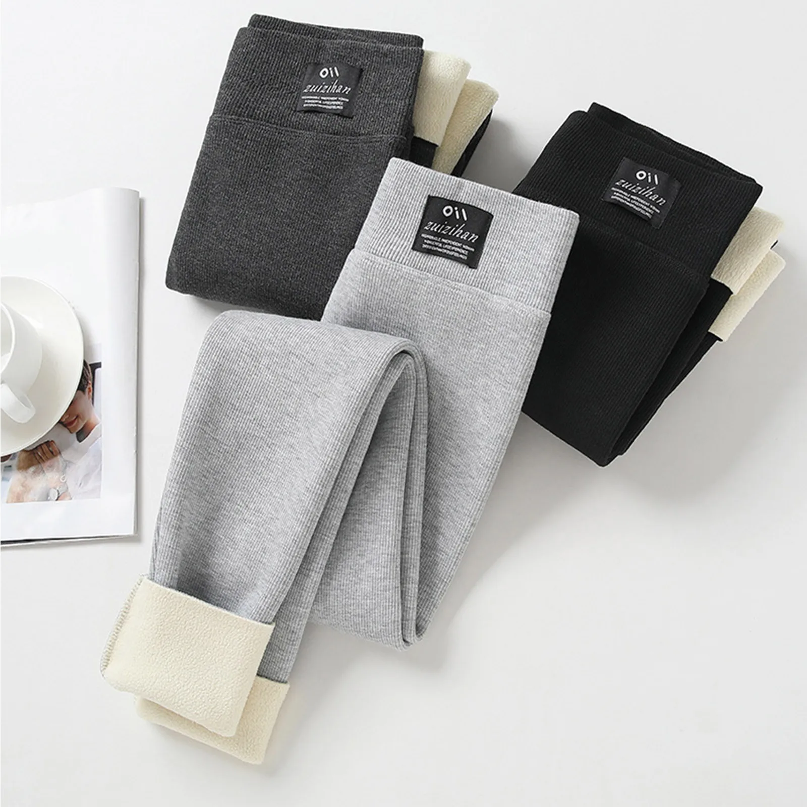 Autumn Winter Female Pants High Waist Fleece Leggings Women Slim Tight-fit Velvet Thickened Elastic Warm Leggings
Autumn Winter Female Pants High Waist Fleece Leggings Women Slim Tight-fit Velvet Thickened Elastic Warm Leggings