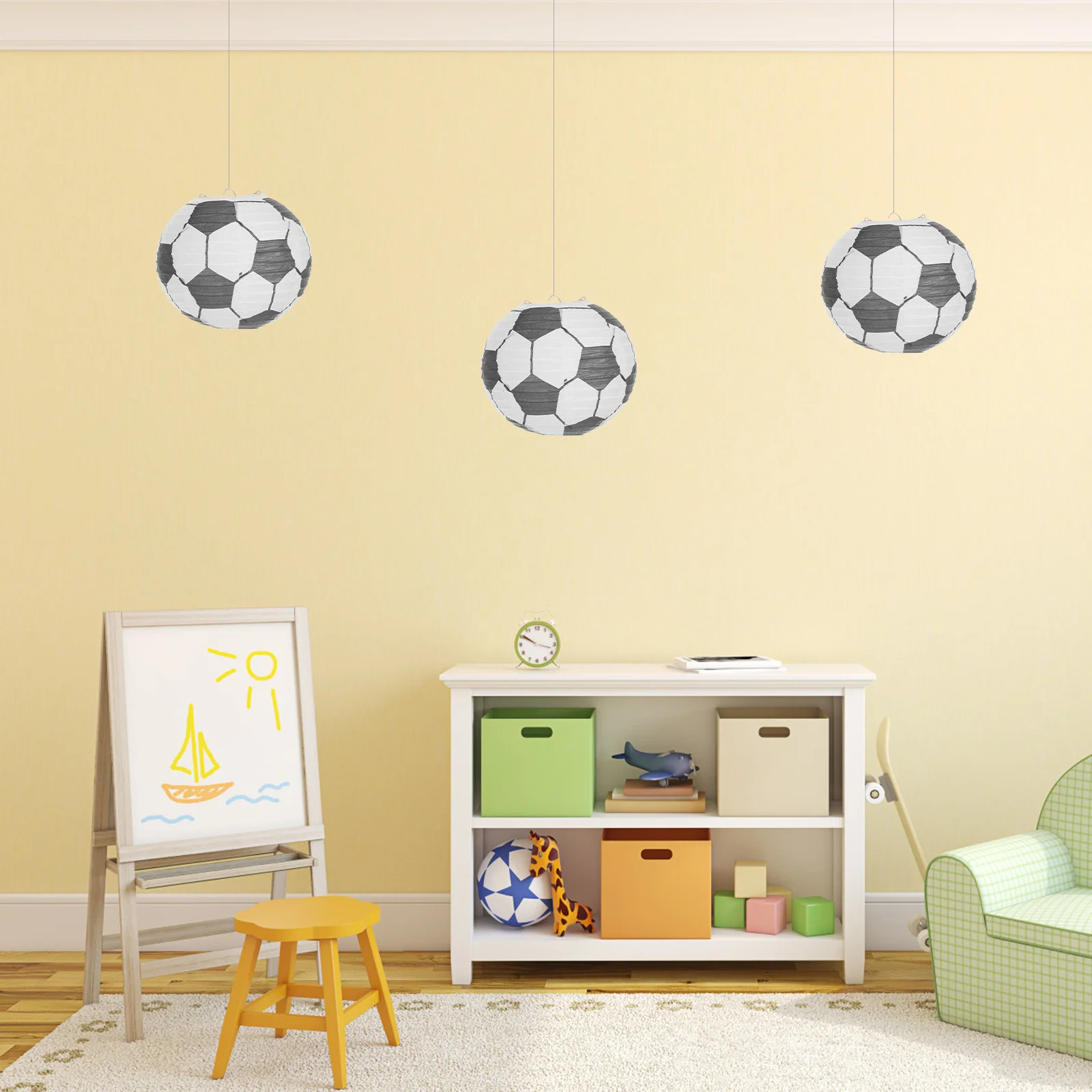 Football Pattern Lantern for Kids DIY Educational Craft Safe Odorless Paper Decoration for Holiday Festival Use
Football Pattern Lantern for Kids DIY Educational Craft Safe Odorless Paper Decoration for Holiday Festival Use