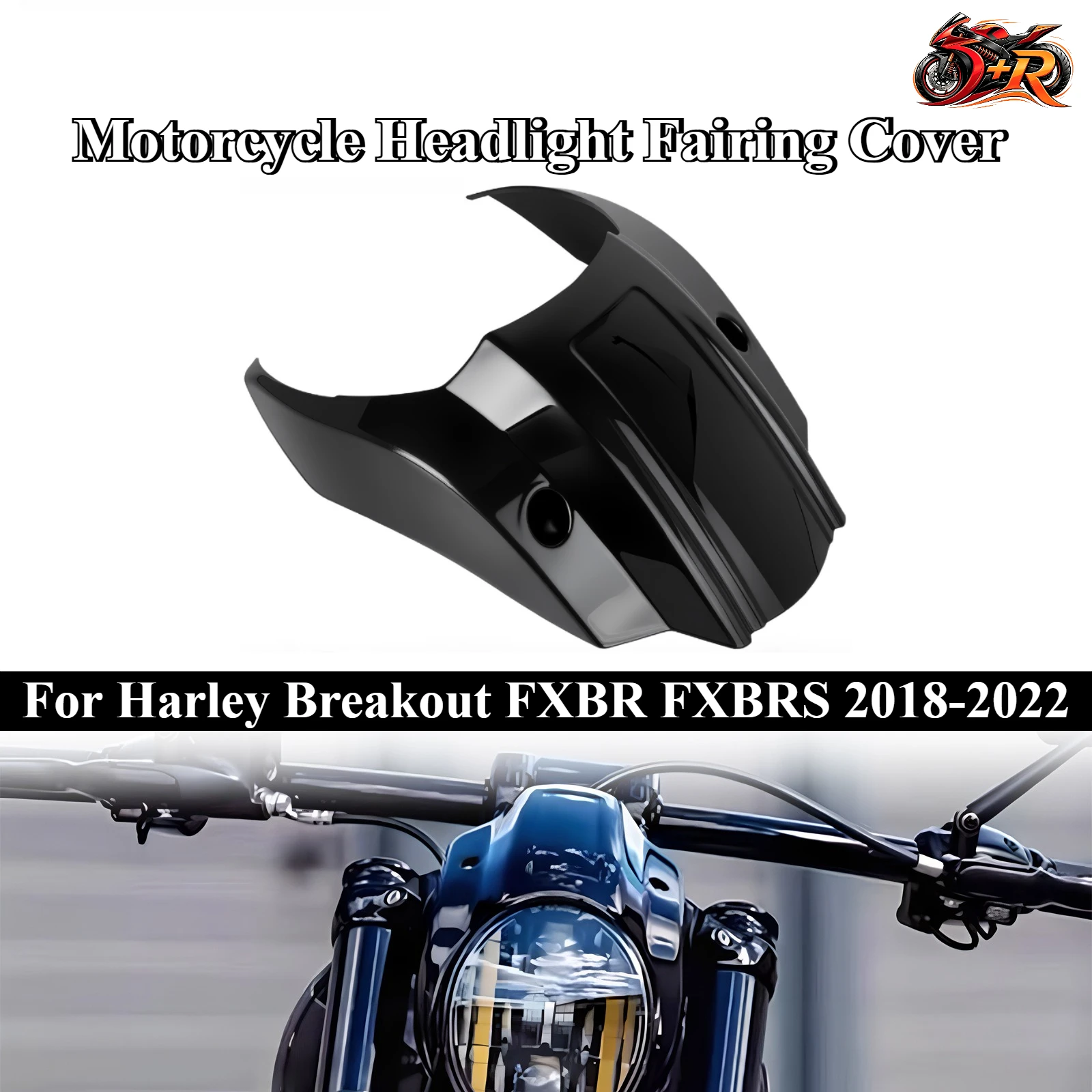 For Harley Breakout FXBR FXBRS 2018-2022Black Motorcycle Front Mask Headlight Fairing Cover ABS Plastic Headlamp Outer Fairing
For Harley Breakout FXBR FXBRS 2018-2022Black Motorcycle Front Mask Headlight Fairing Cover ABS Plastic Headlamp Outer Fairing