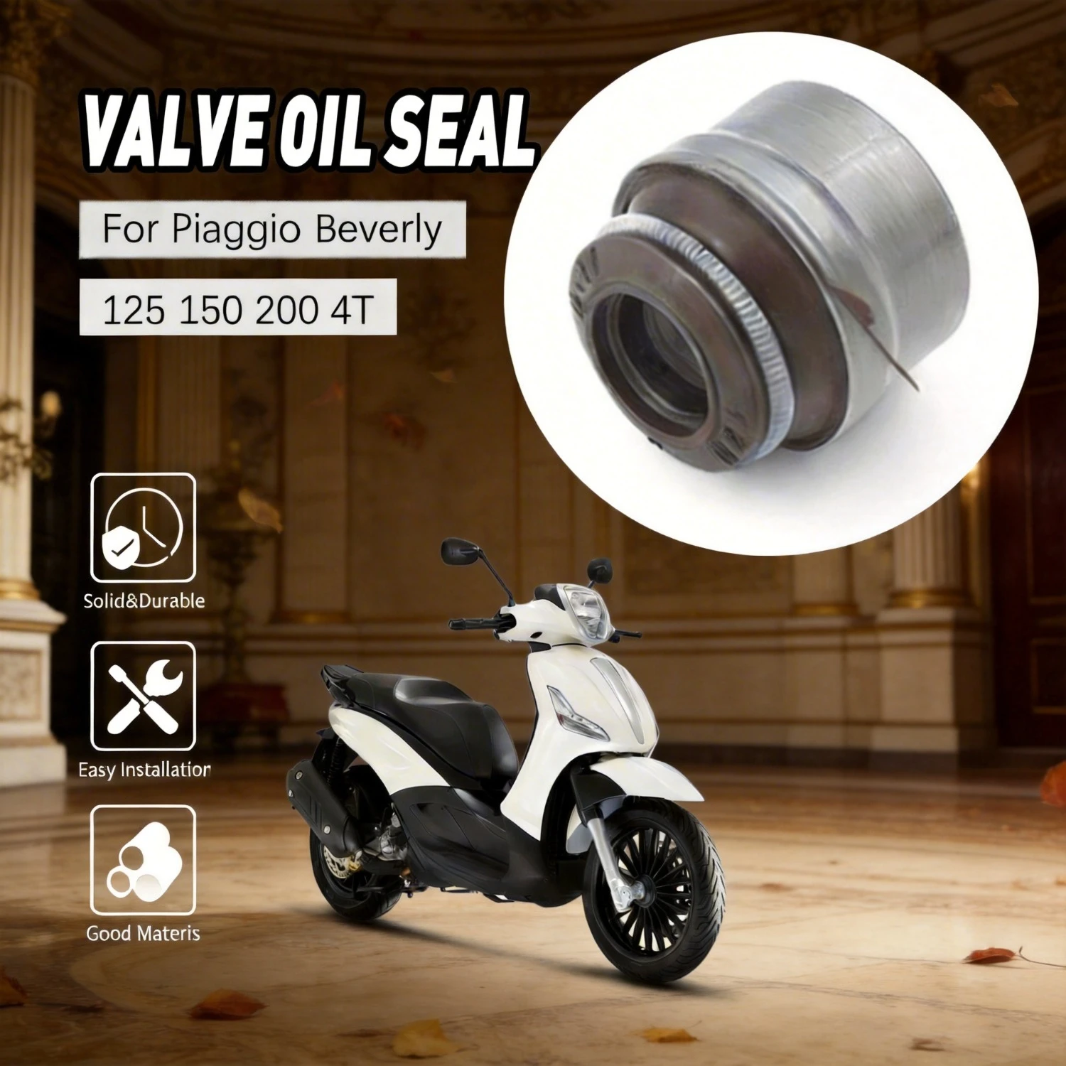 Valve Stem Seal For Piaggio Beverly 125 150 200 4T Motorcycle Engine Inlet Exhaust Accessories Oil Seal Replacement
Valve Stem Seal For Piaggio Beverly 125 150 200 4T Motorcycle Engine Inlet Exhaust Accessories Oil Seal Replacement