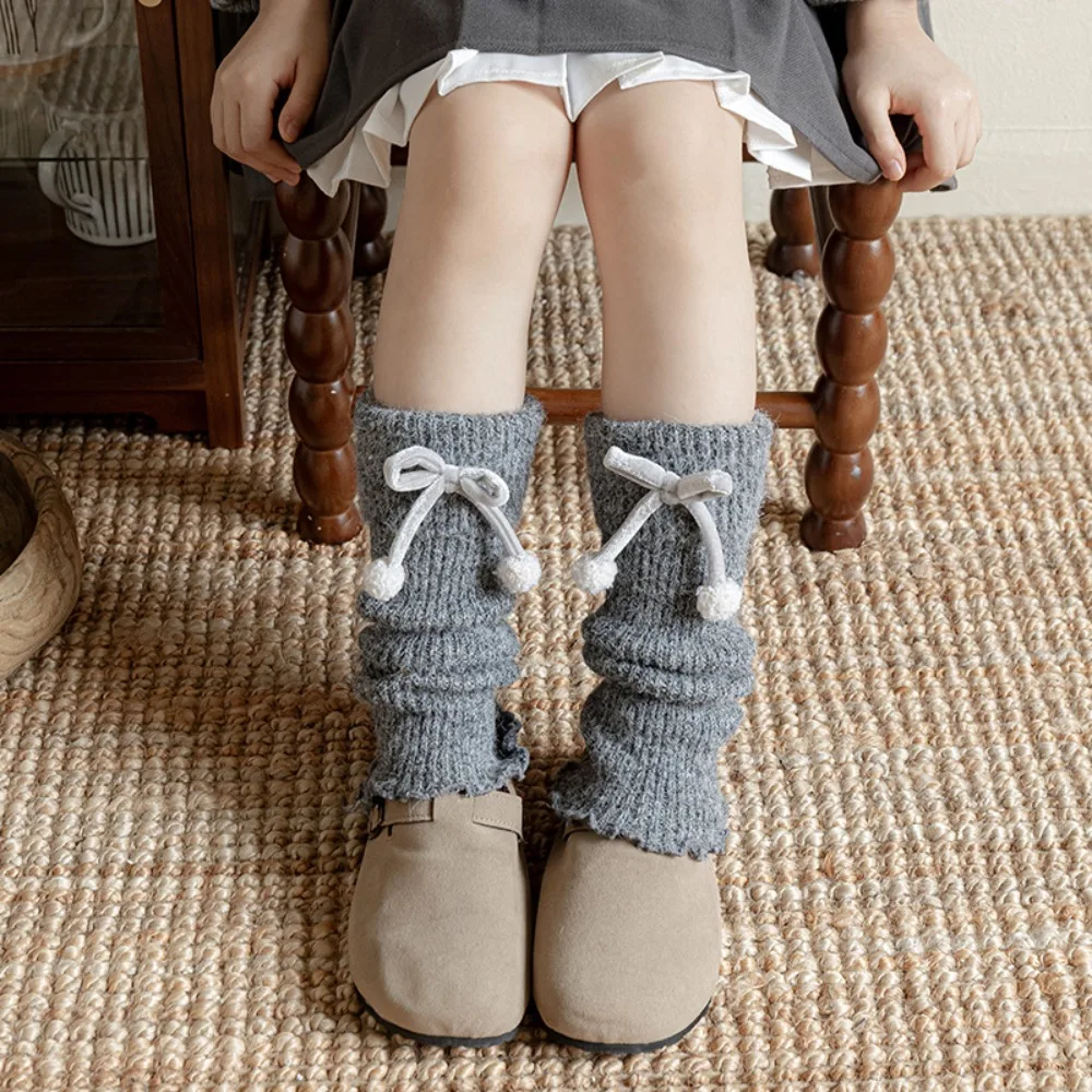 Casual Harajuku Children's Leg Warmers Bow Long Stockings Lolita Knitted Socks Solid Color Kawaii Kids Long Socks Lady
Casual Harajuku Children's Leg Warmers Bow Long Stockings Lolita Knitted Socks Solid Color Kawaii Kids Long Socks Lady