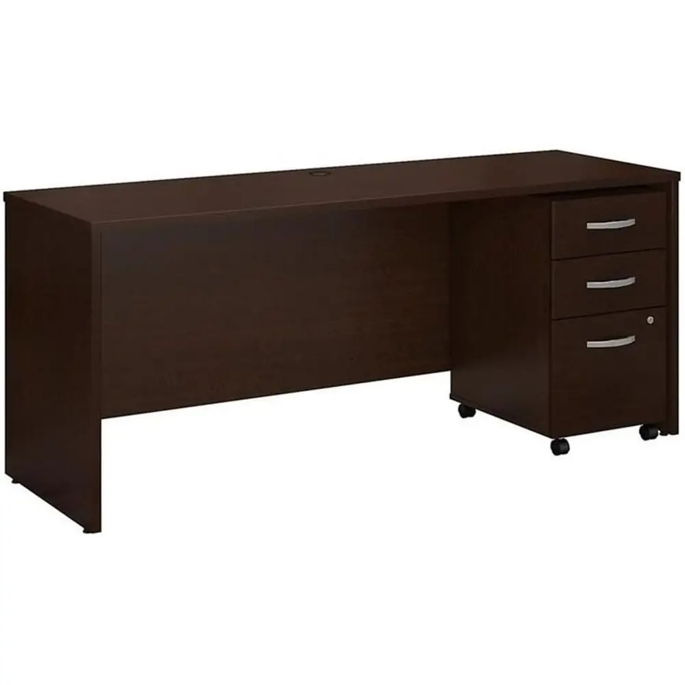 Series C 72W x 24D Office Desk with Mobile File Cabinet in Mocha Cherry Finish
Series C 72W x 24D Office Desk with Mobile File Cabinet in Mocha Cherry Finish