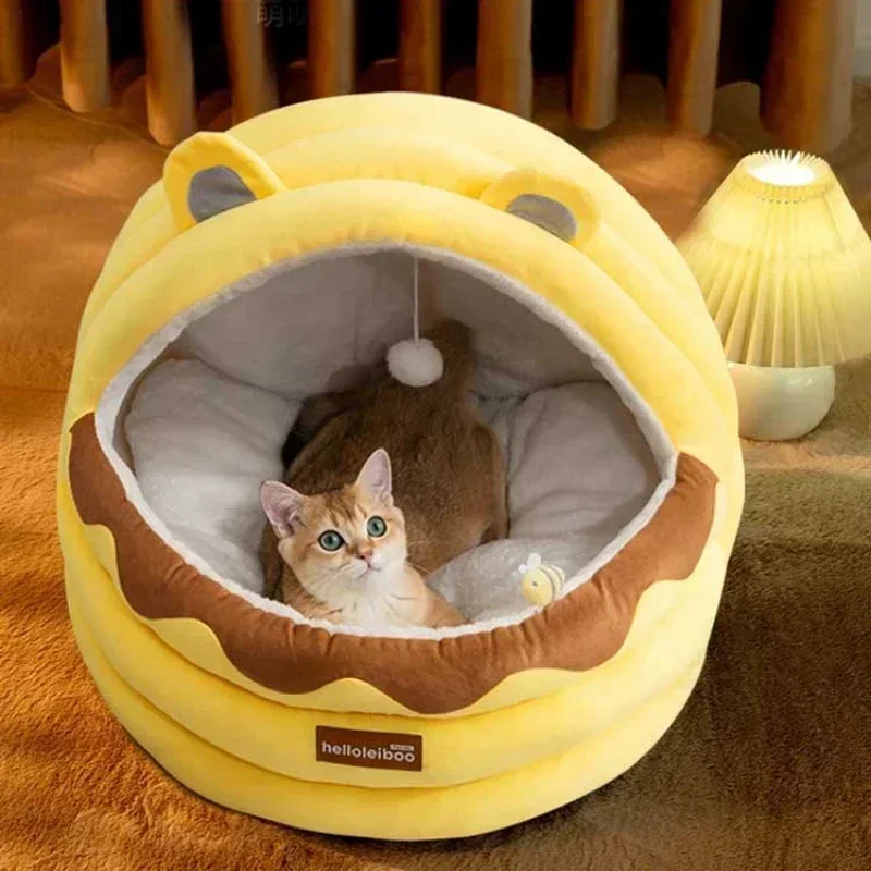 Cat Nest Four Seasons Universal Cat Bed Winter Warmth Small Dog Teddy Semi Enclosed Winter Warmth Pet Supplies Bed
Cat Nest Four Seasons Universal Cat Bed Winter Warmth Small Dog Teddy Semi Enclosed Winter Warmth Pet Supplies Bed