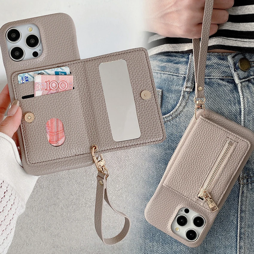 Mirror Card Pocket Phone Case For Iphone 17 16 15 14 13 Pro 12 11 Max Plus 16Promax Hand Strap Phone Case Luxury 15Promax Cover
Mirror Card Pocket Phone Case For Iphone 17 16 15 14 13 Pro 12 11 Max Plus 16Promax Hand Strap Phone Case Luxury 15Promax Cover