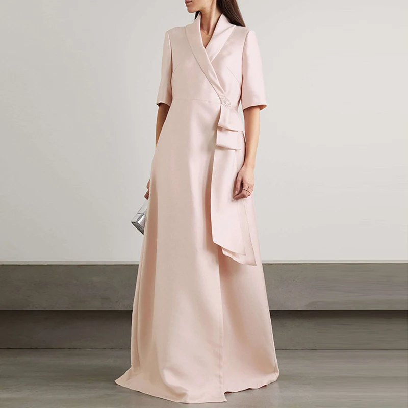 Robe Sexy V Neck Draped Party Dress Women 2024 Spring Solid A-Line Bohemian Long Dress Summer Short Sleeve Loose Lady Maxi Dress
Robe Sexy V Neck Draped Party Dress Women 2024 Spring Solid A-Line Bohemian Long Dress Summer Short Sleeve Loose Lady Maxi Dress