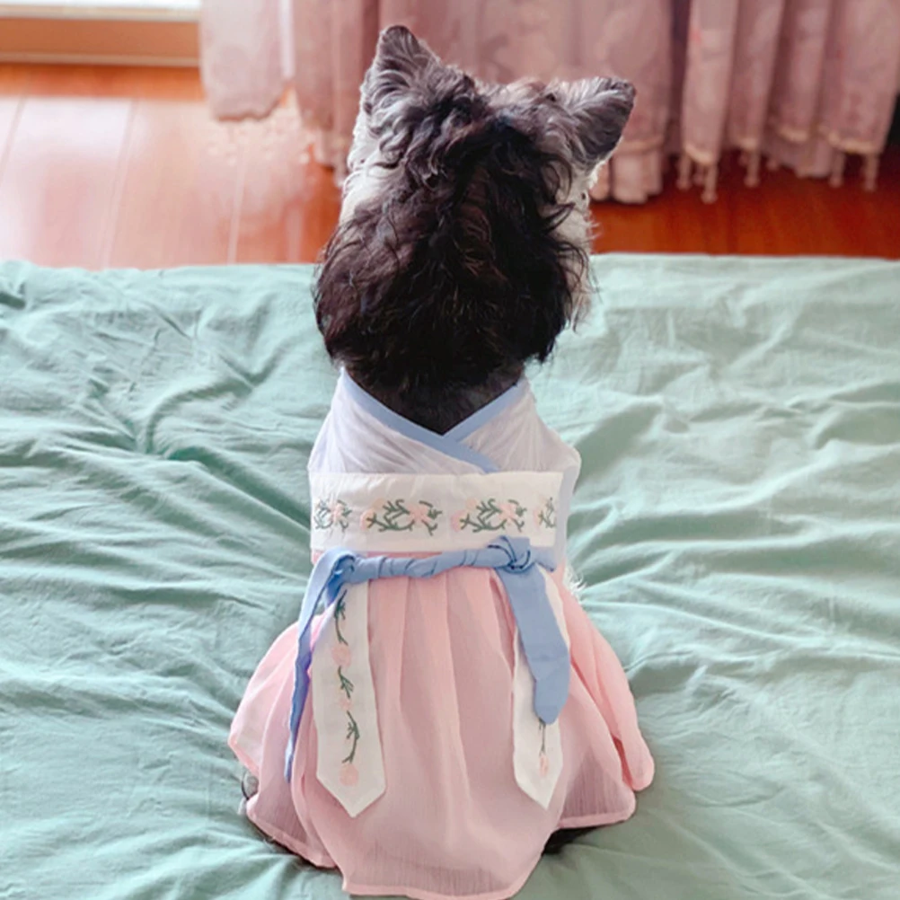 Cat Hanfu Dog Skirt Chinese Style Dog Decorative Cat Clothing Dress Pet Clothes Decorative Daily Use Party Pet Supplies
Cat Hanfu Dog Skirt Chinese Style Dog Decorative Cat Clothing Dress Pet Clothes Decorative Daily Use Party Pet Supplies