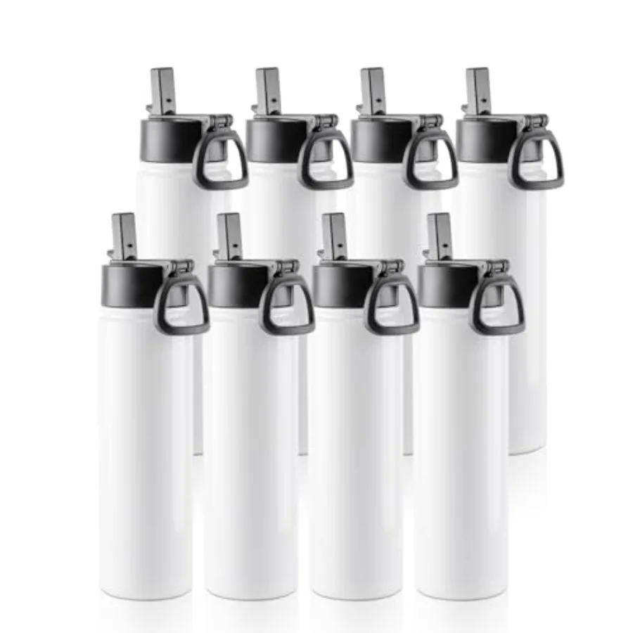 8 Pack Sublimation Blank Tumbler 22 OZ Sports Wide Mouth Stainless Steel Water Bottle Vacuum Flask with Straw and Portable Hand
8 Pack Sublimation Blank Tumbler 22 OZ Sports Wide Mouth Stainless Steel Water Bottle Vacuum Flask with Straw and Portable Hand