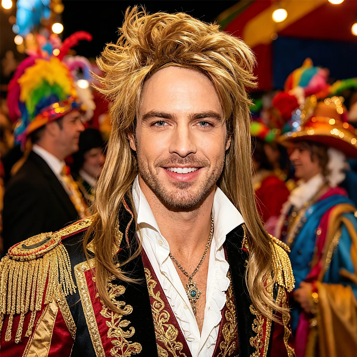 Blonde Mullet Style Long Synthetic Wig, Retro 80s Rocker Hairstyle for Men, Ideal for Costume Party and Halloween
Blonde Mullet Style Long Synthetic Wig, Retro 80s Rocker Hairstyle for Men, Ideal for Costume Party and Halloween