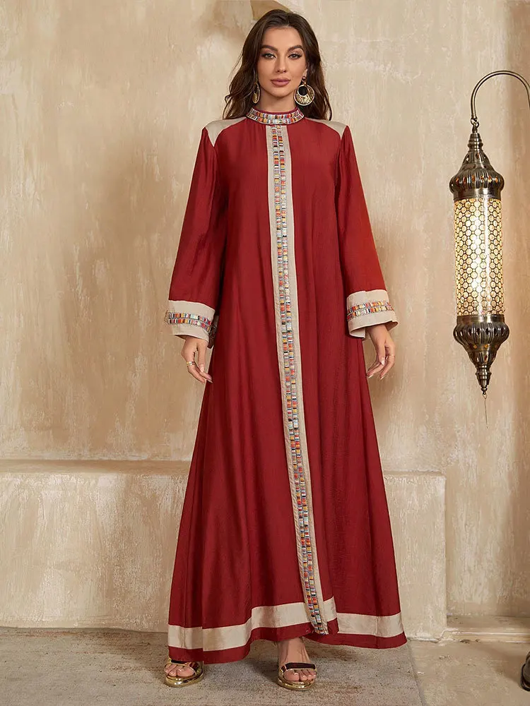 Ramadan Muslim Dress Eid Djellaba Diamonds Luxury Dubai Abaya Turkey Kaftan Women Islam Jalabiya Caftan Marocain Femme Vestidos
Ramadan Muslim Dress Eid Djellaba Diamonds Luxury Dubai Abaya Turkey Kaftan Women Islam Jalabiya Caftan Marocain Femme Vestidos