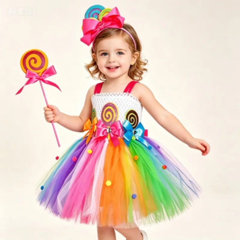 Children's Colorful Tulle Tutu Dress Set, Sweet Candy-style Ballet Sheer Skirt, Outfit for Children's Day Party and Performance
Children's Colorful Tulle Tutu Dress Set, Sweet Candy-style Ballet Sheer Skirt, Outfit for Children's Day Party and Performance