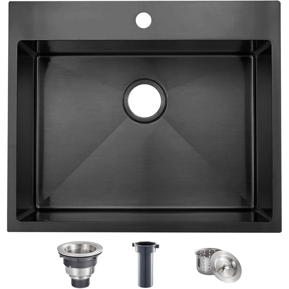 18x18 Topmount 16 Gauge Single Bowl Black Bar Sink for RV Outdoor Kitchen
18x18 Topmount 16 Gauge Single Bowl Black Bar Sink for RV Outdoor Kitchen