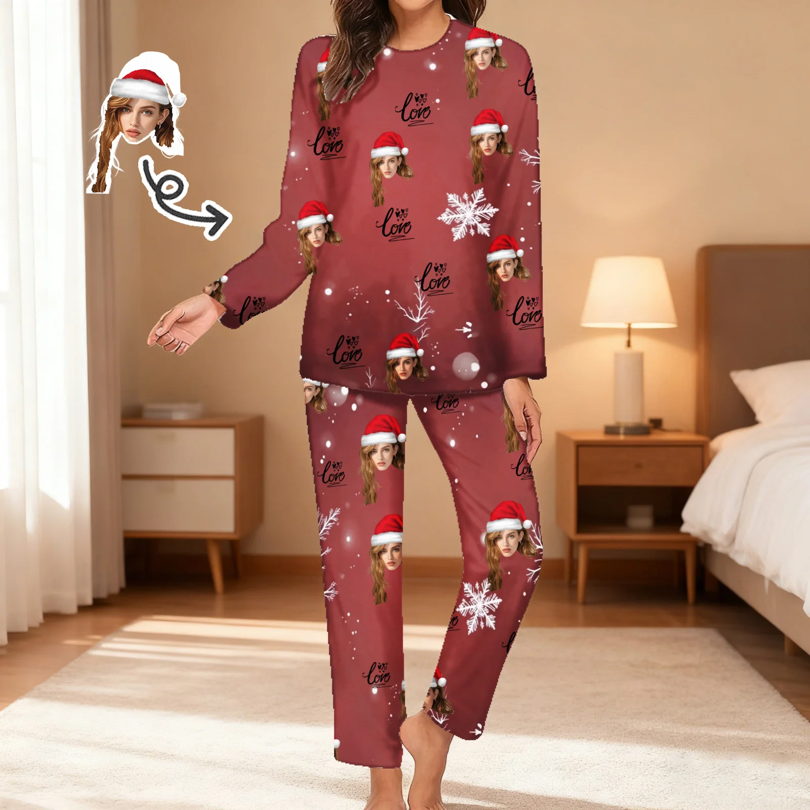 Женские пижамы на заказ с лицом, домашняя одежда, женские пижамные комплекты с длинными рукавами на заказ, персонализированные пижамы с лицом, пижамы с фото на заказ
Женские пижамы на заказ с лицом, домашняя одежда, женские пижамные комплекты с длинными рукавами на заказ, персонализированные пижамы с лицом, пижамы с фото на заказ