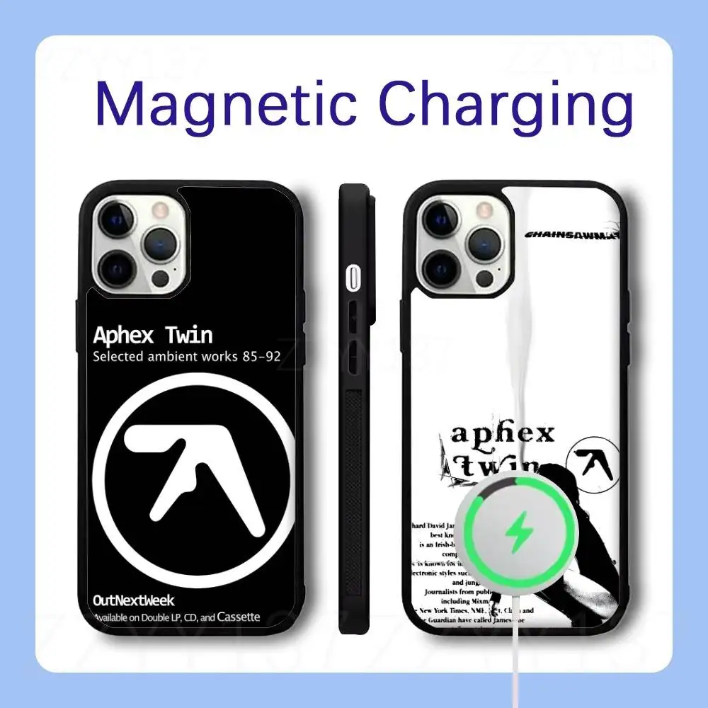 A-Aphex T-Twin Electronica Phone Case For iPhone 17,16,15,14,13,12,11,Pro,Max,Plus,Air,Mini, Magsafe Magnetic Wireless Charging 
A-Aphex T-Twin Electronica Phone Case For iPhone 17,16,15,14,13,12,11,Pro,Max,Plus,Air,Mini, Magsafe Magnetic Wireless Charging