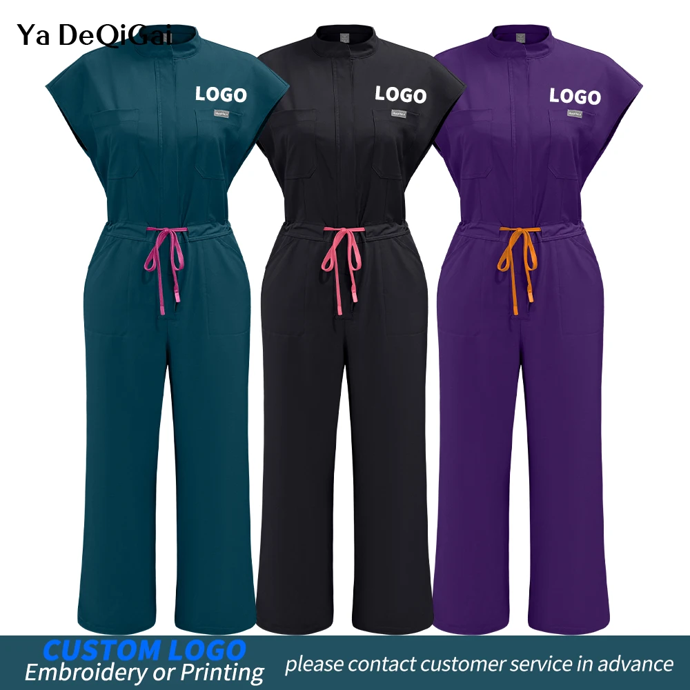 High-quality Scrubs Uniforms Woman Medical Surgical Bodysuit Beauty Spa Lab Workwear Dentist Jumpsuits With Pockets Custom Logo
High-quality Scrubs Uniforms Woman Medical Surgical Bodysuit Beauty Spa Lab Workwear Dentist Jumpsuits With Pockets Custom Logo