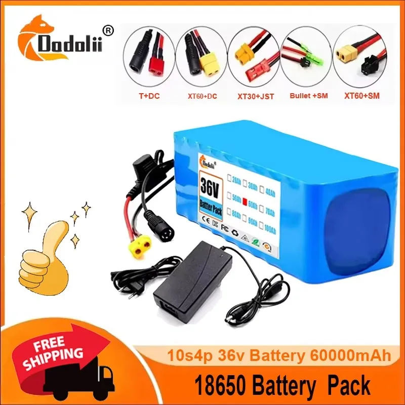 36V 10S4P 100Ah battery pack, 42V 100000mAh, suitable for Ebike/electric bicycles, including 42V 2A charger and BMS
36V 10S4P 100Ah battery pack, 42V 100000mAh, suitable for Ebike/electric bicycles, including 42V 2A charger and BMS