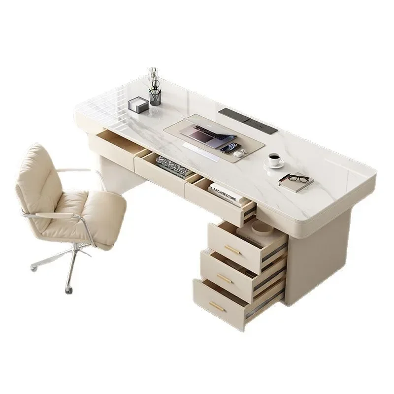 Итальянский минималистичный дизайнерский светлый роскошный современный сланцевый стол для дома, спальни, кабинета, офиса, компьютерного стола, письменного стола
Итальянский минималистичный дизайнерский светлый роскошный современный сланцевый стол для дома, спальни, кабинета, офиса, компьютерного стола, письменного стола