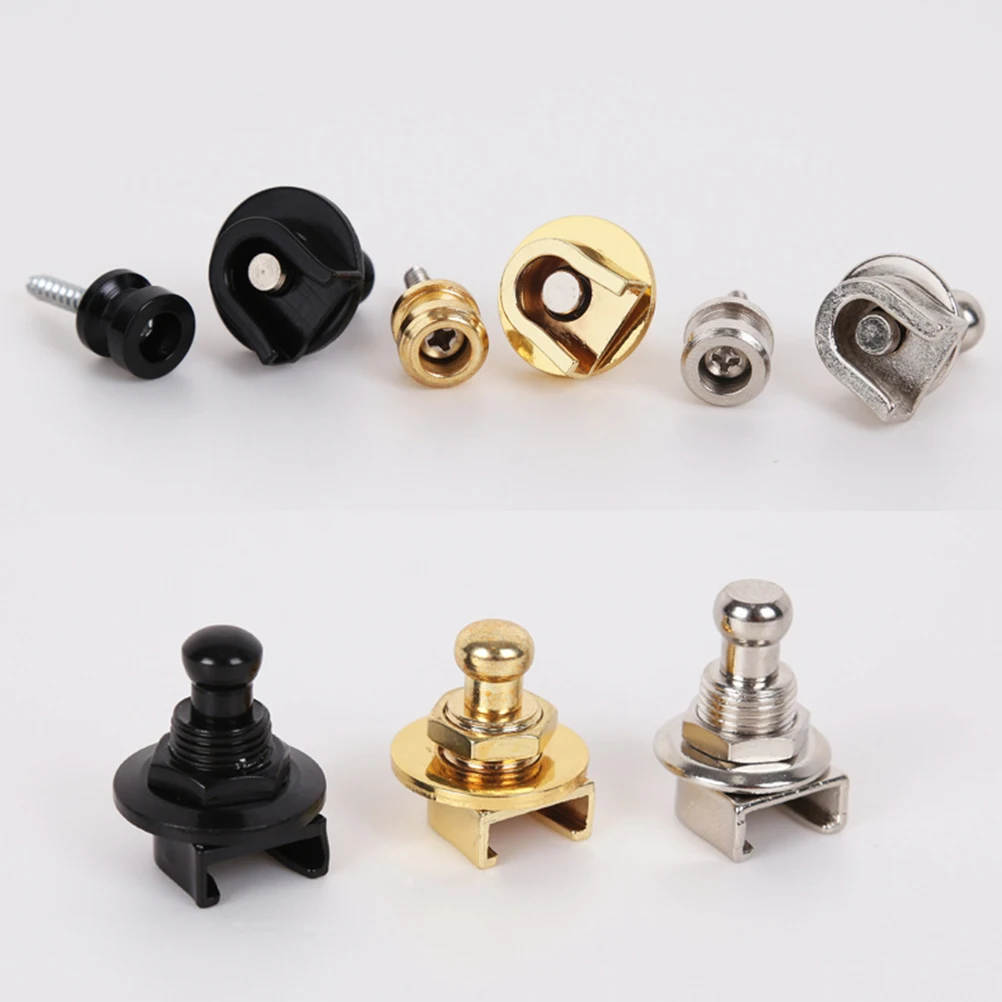 2 Pcs Bass Strap Buckle Tail Nail Electric Guitar Lock with Acoustic Locks Buttons 
2 Pcs Bass Strap Buckle Tail Nail Electric Guitar Lock with Acoustic Locks Buttons