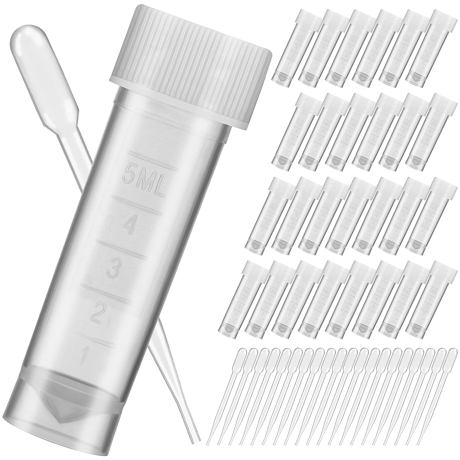 Sampling Bottle Set Vial Bottles Clear Plastic Test Tubes Small Container for Liquid Dispensing Storage Plant
Sampling Bottle Set Vial Bottles Clear Plastic Test Tubes Small Container for Liquid Dispensing Storage Plant